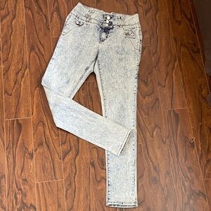 High-Waist Acid Wash Women’s Jeans size 9